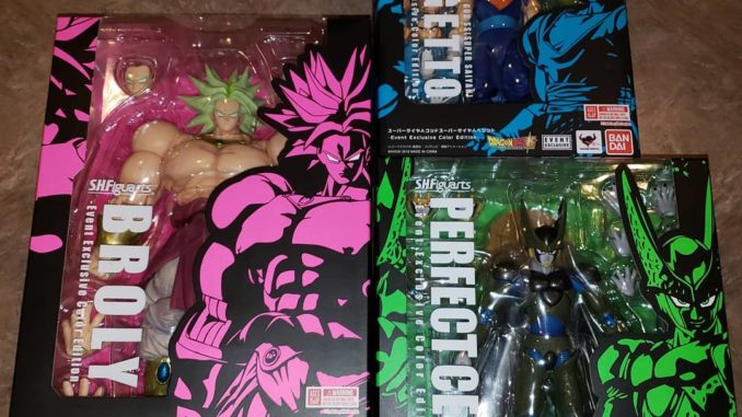 SDCC Broly, Perfect Cell and SSGSS Vegito
